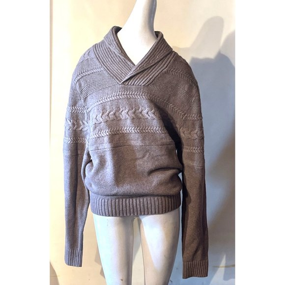 Marc Anthony Knit Sweater Men's Size Large V Neck Thick Sweater - Picture 4 of 11